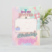 Einladung zum Geburtstag (Stehend Vorderseite)