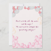 Einladung zum Geburtstag (Rückseite)