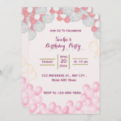 Einladung zum Geburtstag (Vorne/Hinten)