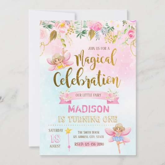 Einladung zum Geburtstag (Vorderseite)