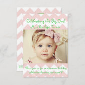 Einladung zum Geburtstag (Vorne/Hinten)