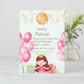 Einladung zum Geburtstag (Stehend Vorderseite)