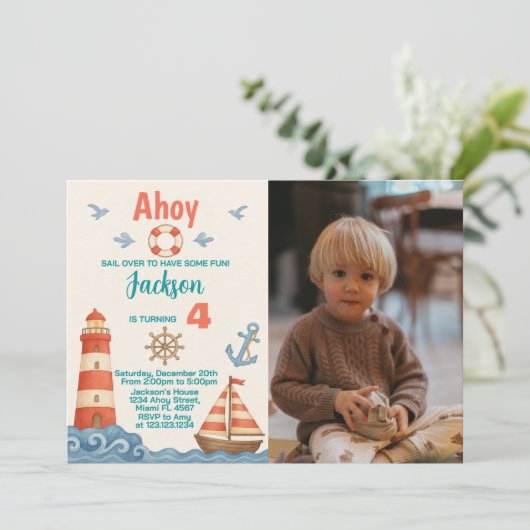 Einladung zum Geburtstag (Stehend Vorderseite)