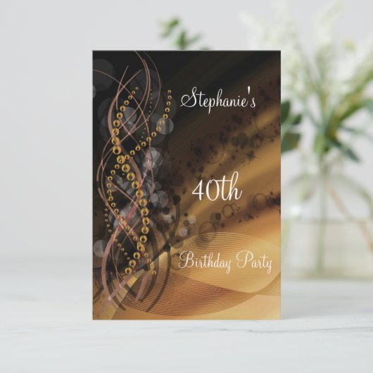 Einladung zum Geburtstag (Stehend Vorderseite)