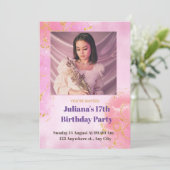 Einladung zum Geburtstag (Stehend Vorderseite)