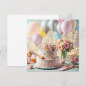 Einladung zum Geburtstag (Vorne/Hinten)