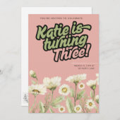 Einladung zum Geburtstag (Vorne/Hinten)