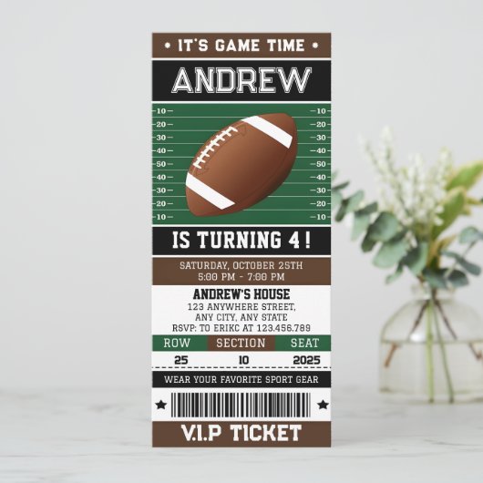 Einladung zum Geburtstag (Stehend Vorderseite)