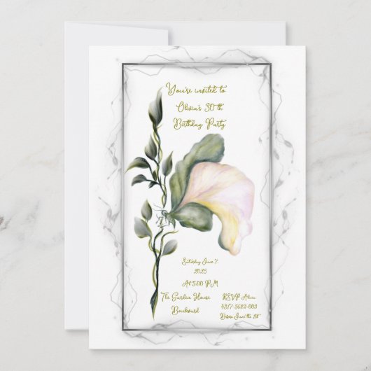 Einladung zum Geburtstag (Vorderseite)