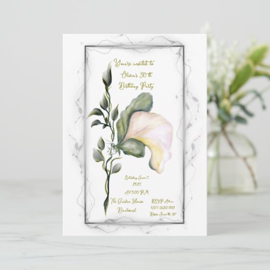 Einladung zum Geburtstag (Stehend Vorderseite)