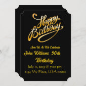 Einladung zum Geburtstag (Vorne/Hinten)