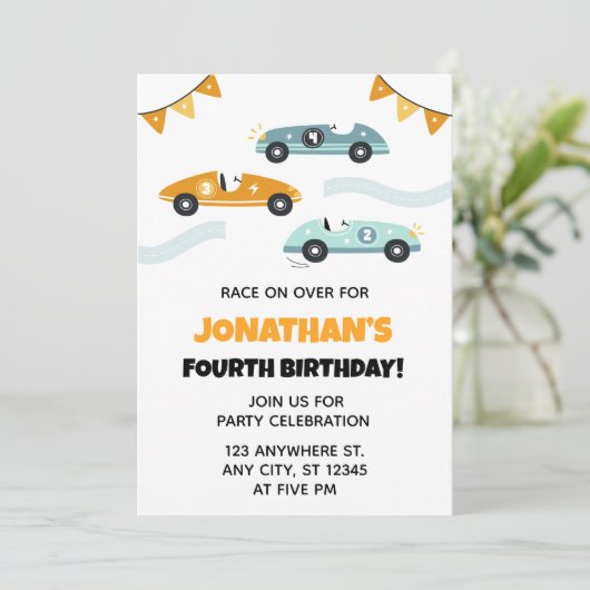 Einladung zum Geburtstag (Stehend Vorderseite)