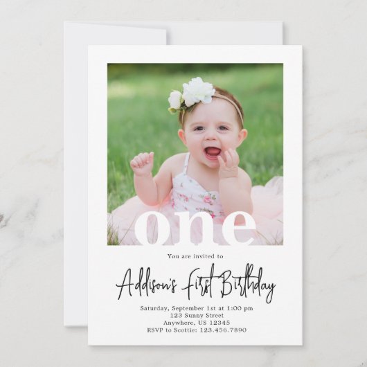 Einladung zum Geburtstag (Vorderseite)