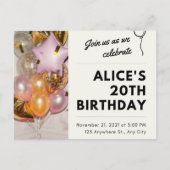 Einladung zum Geburtstag 🥳 🎉 🎂 (Vorderseite)