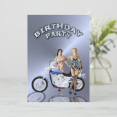 Einladung zum Geburtstag (Stehend Vorderseite)