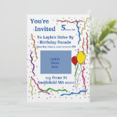 Einladung zum Geburtstag (Stehend Vorderseite)