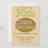 Einladung zum Geburtstag (Vorderseite)