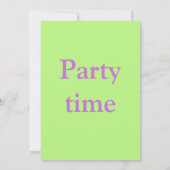 Einladung zum Geburtstag (Rückseite)