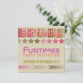 Einladung zum Geburtstag (Stehend Vorderseite)