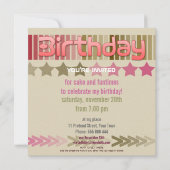 Einladung zum Geburtstag (Rückseite)