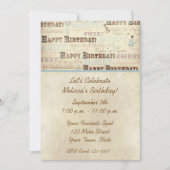 Einladung zum Geburtstag (Vorderseite)