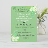 Einladung zum Geburtstag (Stehend Vorderseite)