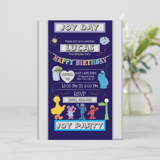 Einladung zum Geburtstag (Stehend Vorderseite)