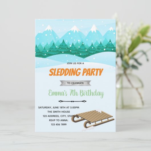 Einladung zum Geburtstag (Stehend Vorderseite)