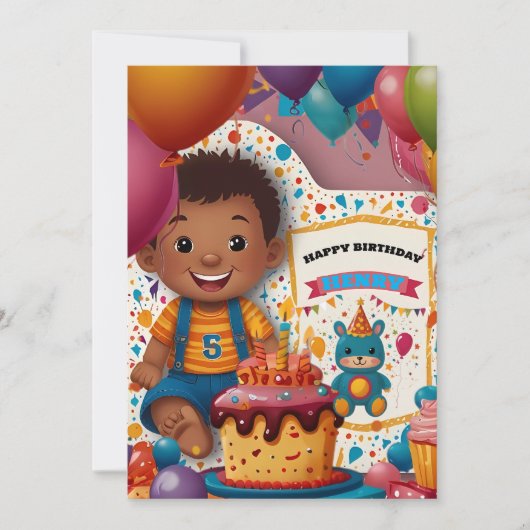 Einladung zum Geburtstag (Vorderseite)