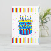 Einladung zum Geburtstag (Stehend Vorderseite)