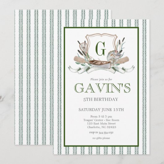 Einladung zum Geburtstag (Vorne/Hinten)