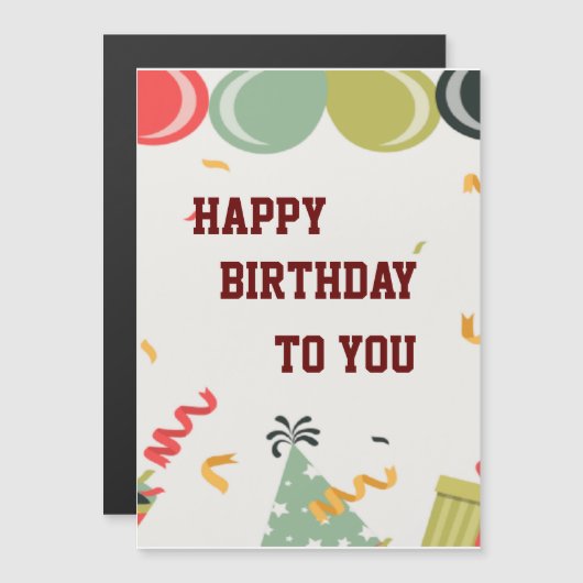 Einladung zum Geburtstag (Vorne/Hinten)