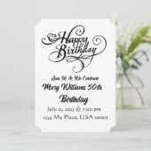 Einladung zum Geburtstag (Stehend Vorderseite)