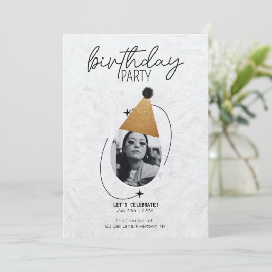 Einladung zum Geburtstag (Stehend Vorderseite)