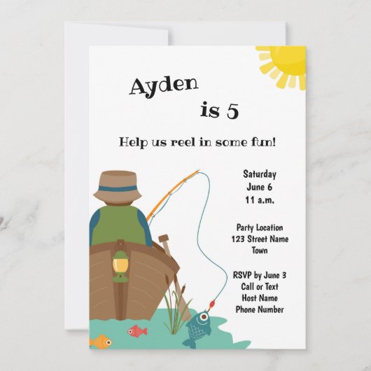 Einladung zum Geburtstag (Vorderseite)