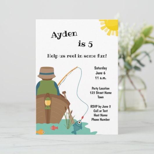 Einladung zum Geburtstag (Stehend Vorderseite)