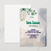 Einladung zum Geburtstag (Vorne/Hinten)