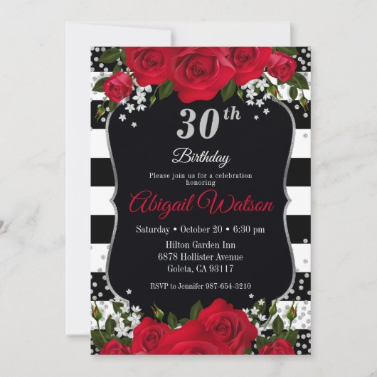 Einladung zum Geburtstag (Vorderseite)