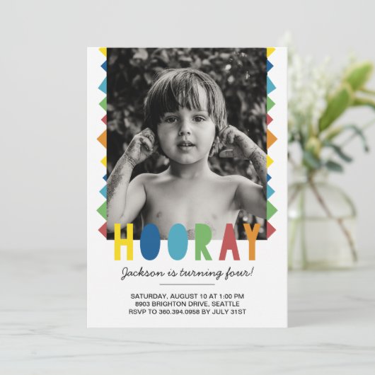 Einladung zum Geburtstag (Stehend Vorderseite)