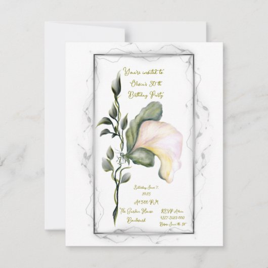 Einladung zum Geburtstag (Vorderseite)