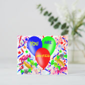 Einladung zum Geburtstag (Stehend Vorderseite)