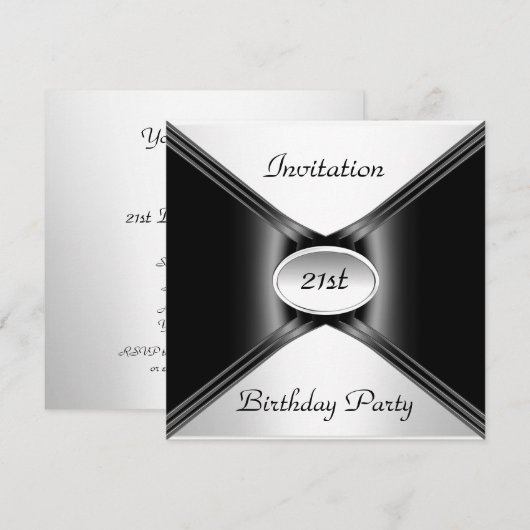 Einladung zum Geburtstag (Vorne/Hinten)