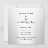 Einladung zum Geburtstag (Rückseite)