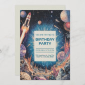 Einladung zum Geburtstag (Vorne/Hinten)