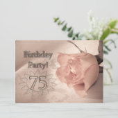 Einladung zum Geburtstag75 Jahre alt (Stehend Vorderseite)
