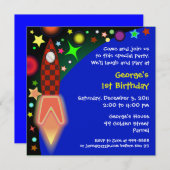 Einladung zum Geburtstag: 014 Weltraum (Vorne/Hinten)