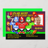 Einladung zum Geburtstag 028B:American Football (Vorne/Hinten)