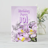 Einladung zum Geburtstag 101 Jahre alt (Stehend Vorderseite)