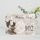 Einladung zum Geburtstag 102 Jahre alt (Stehend Vorderseite)