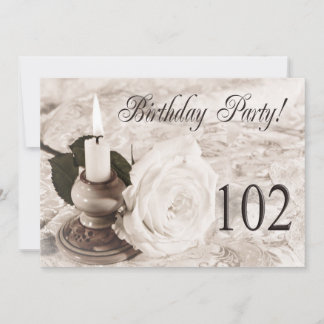Einladung zum Geburtstag 102 Jahre alt